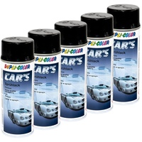 Lackspray Spraydose Sprühlack Cars Dupli Color 385865 schwarz glänzend 5 X 400 ml