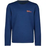 Jack Wolfskin Actamic Langarm-t-shirt - Crisp Cobalt - 140 cm