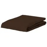 Essenza Spannbettlaken Jersey 90-100 x 200-220 cm schokoladenbraun