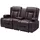Vevor Loveseat Relaxsofa Kunstleder 0 x 0 x 0 cm Braun mit Mittelkonsole