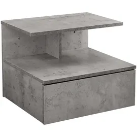 [en.casa] Amberg Hängeregal 40 x 35 x 31 cm Grau