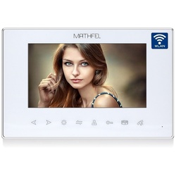 4 Draht 7 Zoll Monitor Touchscreen in Weiß mit WLAN Schnittstelle als Erweiterung