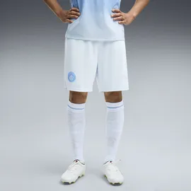 Puma Sporthose "Manchester City 26/27 Shorts Herren", Gr. XXL, Normalgrößen, weiß (icy blau team light), Obermaterial: 100% Polyester. Besatz: 88% Polyester, 12% Elasthan. Einsatz: 100% Polyester, regular fit, Hosen Sporthose