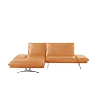 KOINOR Ecksofa Echtleder Francis , gold , Maße (cm): B: 284 H: 93 T: 159.0