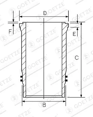GOETZE ENGINE 1448091000 146,5mm für Ford