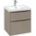 Villeroy & Boch Waschbeckenunterschrank 2 Auszüge 57,2 x 57,9 x 47,8 cm Taupe/Volcano Black