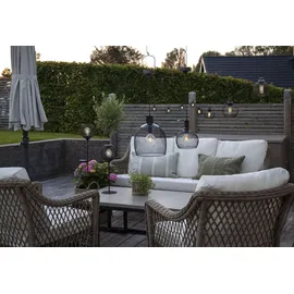 Star Trading Solar Tischleuchte Edelstahl/Metall 45 cm 1er Set schwarz