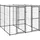 vidaXL Outdoor-Hundezwinger Stahl mit Überdachung 4,84 m2