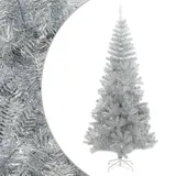 vidaXL Künstlicher Weihnachtsbaum mit Ständer Silber 240 cm