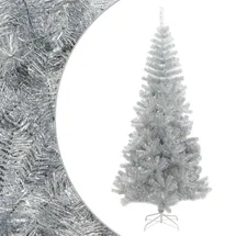 vidaXL Künstlicher Weihnachtsbaum mit Ständer Silber 240 cm
