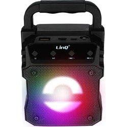 LinQ Kompaktes und tragbares Design, Bluetooth Lautsprecher, Schwarz