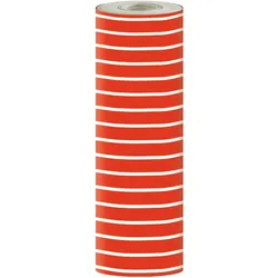 Clairefontaine Geschenkpapier 80g, Tiny Rolls, 50x0,35m, rot-weiße Streifen - Rot 223918C