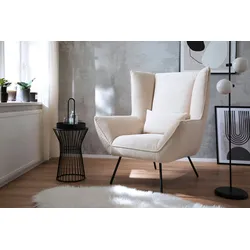 KAWOLA Sessel IVA Relaxsessel Cord cremeweiß