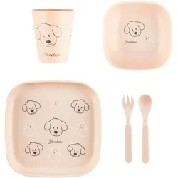 Kindergeschirr-Set STERNTALER "Bauernhof", Baby, Gr. 5 tlg., beige (sand), Polypropylen, gemustert, Geschirr-Sets
