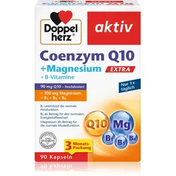 Doppelherz Coenzym Q10 + Magnesium Extra Kapseln zur Unterstützung des Energiestoffwechsels 90 KAP