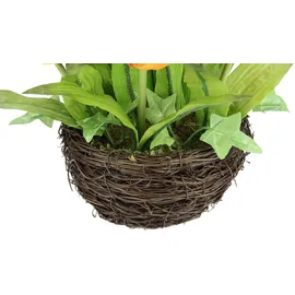 I.GE.A. Kunstblume I.GE.A. "Tulpe", bunt (gelb,orange), B:13cm H:25cm L:13cm, Kunstpflanzen, Im Weidenest, Blume Papageientulpe Blüte Osterdeko