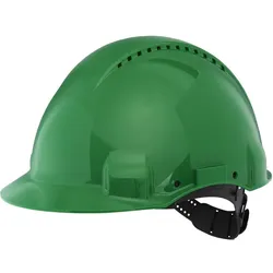 3M G3000 Schutzhelm G30CUG in Grün, belüftet, mit Uvicator, Pinlock und Kunststoffschweißband