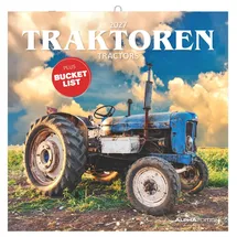 ALPHA EDITION GmbH & Co. KG Traktoren 2027: Wandkalender 30x30 cm (30x60 cm geöffnet) mit Notizkalendarium, 12 Traktoren-Motiven und Bucket-List