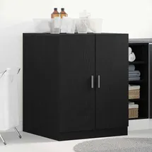 vidaXL Waschmaschinen-Schrank 0 x 0 x 0 cm Schwarz/Eichen-Optik