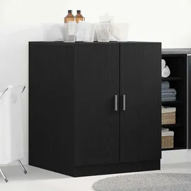 vidaXL Waschmaschinen-Schrank 0 x 0 x 0 cm Schwarz/Eichen-Optik