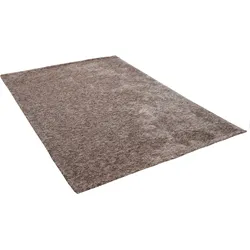 Teppich SANSIBAR "Munkmarsch Uni", braun, B:50cm H:20mm L:80cm, Polyester, Teppiche, meliert, 100% Polyester, besonders weich, Wohnzimmer, Schlafzimmer