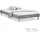 Homestyle4u Polsterbett 120 x 200 cm Grau