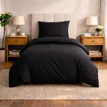 Komfortec Premium Schwarz 135 x 200 cm + 80 x 80 cm