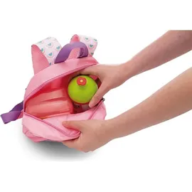 NICI 49849 Rucksack mit Plüschtier 21x26cm Löwe 25cm rosa