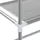 vidaXL Waschmaschinenregal 2 Ablagen Grau 69x28x143 cm Eisen