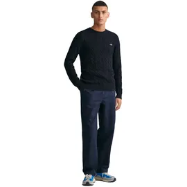 GANT Cable Pullover - Evening Blue - M
