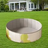 Schwimmbecken, 100x100x30cm Swimmingpool, Faltbares Kinder Haustier Planschbecken, Tragbar Hundepool Für Große Kleine Hunde, Hundebadewanne, Schwimmbecken, Wasserbecken, PVC Rutschfestem