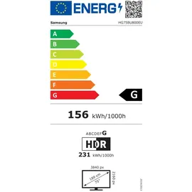 Samsung HG75BU800 75" Crystal UHD 4K Hotel TV HBU8000