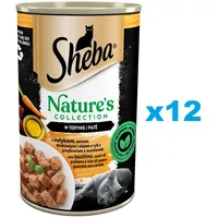 Sheba 12x400 g Nature's Collection mit Putenfleisch, Geflügelherzen und