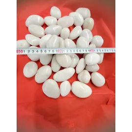 Aquagart Polierter Kiesel 20 kg Weiß