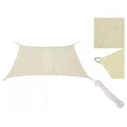 vidaXL Sonnensegel Sonnensegel Sonnenschutz Schattensegel Sonnendach HDPE Quadratisch 2 x beige