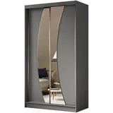 masseno Schwebetürenschrank VOCE 120 x 216 x 61 cm Grau