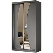 masseno Schwebetürenschrank VOCE 120 x 216 x 61 cm Grau