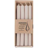 Richard Wenzel Stabkerzen aus Paraffin, Sahara, Rustic, WENZEL, 250/22 mm, Brenndauer ca. 10h, plastikfrei, 4 Stück