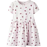 NAME IT Jerseykleid NAME IT "NMFFILLA SS DRESS BOX PB", Mädchen, Gr. 110, N-Gr, tender touch, Single Jersey, Obermaterial: 95% Baumwolle, 5% Elasthan, bedruckt, normal, Rundhals, Kleider Jerseykleid
