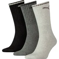 Puma Unisex Socken 3er Pack Grau 47-49