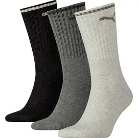 Puma Unisex Socken 3er Pack Grau 47-49
