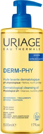 Uriage Derm-Phy Dermatologisches Waschöl Alle Hauttypen Gesicht/ Körper Pumpflasche 500ml