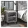 vidaXL Nachtschrank mit Metallbeinen 40 x 30 x 50 cm Betongrau