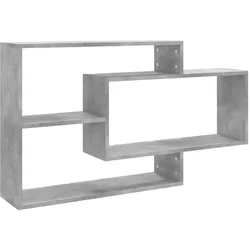 vidaXL Wandregale Betongrau 104x20x58,5 cm Holzwerkstoff
