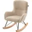 Vipack Schaukelstuhl VIPACK "für Kinder in flauschigem Bouclé Stoff gepolstert, zeitlose Optik", beige, beige, beige, B:55cm H:69cm T:65cm, Polyester, Stühle, Schaukelstuhl, ermöglicht sanfte Schaukelbewegungen, Kufen mit Bodenschutz aus Filz
