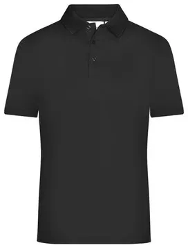 Herren Aktiv Poloshirt JN720, schwarz, Größe M - schwarz - M