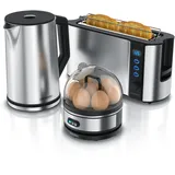 Arendo Frühstücks-Set 1,5 l Silber