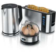 Arendo Frühstücks-Set 1,5 l Silber