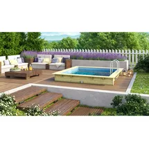 Karibu Rechteck Pool 1 Grundkörper 353 x 320 cm