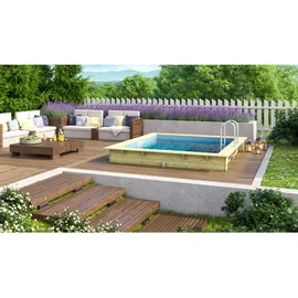 Karibu Rechteck Pool 1 Grundkörper 353 x 320 cm